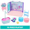 Gabby’s Dollhouse, Primp and Pamper Bathroom with Mercat Figure - Blue/Pink New