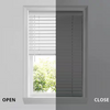 HOME DECORATORS COLLECTION WHITE CORDLESS FAUX WOOD BLINDS - WHITE