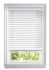 HOME DECORATORS COLLECTION WHITE CORDLESS FAUX WOOD BLINDS - WHITE