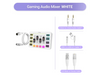 FIFINE SC3 Gaming Audio Mixer with XLR Cable Bundle, Streaming RGB PC Mixer with