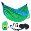 SZHLUX Kids Hammock - Camping Gear with 2 Tree Straps and Carabiners Blue/Green