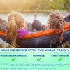 SZHLUX Kids Hammock - Camping Gear with 2 Tree Straps and Carabiners Blue/Green