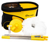SIMPLI-MAGIC DELUXE STAINLESS STEEL ROLLING SPIN MOP SYSTEM - YELLOW/BLACK