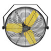 CCGIRU 9200 CFM 24" Industrial Wall Mount Fans High Velocity 2-Speed - YELLOW