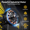 CCGIRU 9200 CFM 24" Industrial Wall Mount Fans High Velocity 2-Speed - YELLOW