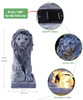 PHILODWELL LION STATUE GARDEN DECOR OUTDOOR FIGURINES SCULPTURE SOLAR LION