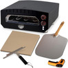 BALKENE HOME PIZZA OVEN COUNTERTOP COOKING HEATS UP TO 750 DEGREES - BLACK