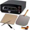 BALKENE HOME PIZZA OVEN COUNTERTOP COOKING HEATS UP TO 750 DEGREES - BLACK