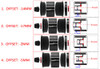 HOBBYSOUL RC 1.9 TIRES HEIGHT 120MM TIRES ALUMINUM 4 PACK BLACK - 1.9"