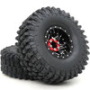 HOBBYSOUL RC 1.9 TIRES HEIGHT 120MM TIRES ALUMINUM 4 PACK BLACK - 1.9"