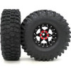 HOBBYSOUL RC 1.9 TIRES HEIGHT 120MM TIRES ALUMINUM 4 PACK BLACK - 1.9"