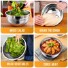 TINANA MIXING BOWLS WITH LIDS: STAINLESS STEEL MIXING BOWLS SET - MULTICOLOR New