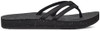 TEVA REFLIP STRAPPY LEATHER WOMEN'S SHOES - SIZE: WOMEN SIZE 7 (EU W38) - BLACK New