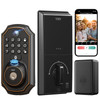 YHV KEYLESS ENTRY DOOR LOCK CAMERA FINGERPRINT SMART DOOR LOCK CA-01 - BLACK