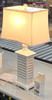 GENERIC SYTLECRAFT LAMP, TWIST-KNOB ACTIVATION, W/ 800LM LED BULB - WHITE