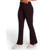 REEBOK WOMEN'S TRANSITION FLARE LEGGING - SIZE: WOMEN 3XL - CHOCOLATE PLUM New