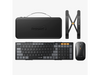 ProtoArc Tri-Fold Wireless Keyboard Mouse Combo with Laptop Stand -portable