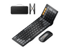 ProtoArc Tri-Fold Wireless Keyboard Mouse Combo with Laptop Stand -portable