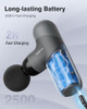 MORELAX MINI MASSAGE GUN PERCUSSION MUSCLE BACK PAIN RELIEF 4 SPEEDS - SILVER
