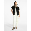TIME AND TRU WOMEN'S CHAMBRAY CAMP SHIRT SIZE: L - BLACK SOOT WASHED New