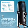 JLAB TALK PRO USB MICROPHONE, USB-C OUTPUT, CARDIOID, OMNIDIRECTIONAL - BLACK New