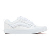 VANS KNU SKOOL LEATHER TRUE WHITE SIZE: MEN 8 WOMEN 9.5 - WHITE