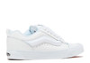 VANS KNU SKOOL LEATHER TRUE WHITE SIZE: MEN 8 WOMEN 9.5 - WHITE