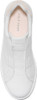 W34137 COLE HAAN WOMEN GRAD CROSSCOURT LUX SLIP-ON SIZE 9 WHITE/LT SESAME SUEDE