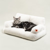 MEWOOFUN PET COUCH BED WASHABLE CAT BEDS FOR MEDIUM SMALL DOGS & CATS - WHITE New