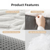 MEWOOFUN PET COUCH BED WASHABLE CAT BEDS FOR MEDIUM SMALL DOGS & CATS - WHITE New