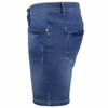 GALAXY BY HARVIC BLU ROCK DEMIN MEN’S JEAN SHORTS - SIZE: MEN 34 - MEDIUM BLUE New