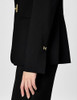 Halston Women's Halston H Closure Woven Office Workwear Blazer - Size:6 -Black New