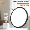 Brightever 12 inch LED Flush Mount Ceiling Lights, 6 Packs, Daylight, Black