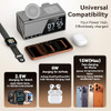 4URPC 6-IN-1 ALARM CLOCK WIRELESS CHARGING APPLE DEVICES - GRAY/BLACK