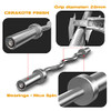 ELEVENS OLYMPIC BARBELL 7FT CURL BAR 4FT EZ BAR WITH KNURLED - SILVER/BLACK