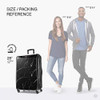 American Tourister Moonlight Hardside Expandable Luggage, Black Marble New