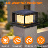 MLAMBERT 12 PACK SOLAR POST LIGHTS OUTDOOR LED FENCE CAP LIGHT 4X4 POSTS - BLACK