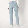 AMAZON ESSENTIALS WOMEN'S HIGH-RISE STRAIGHT SIZE: 12 - ICED LIGHT WASH