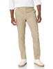 AMAZON ESSENTIALS MEN'S SLIM-FIT WRINKLE-RESISTANT FLAT-FRONT TAN 32W X 28L New