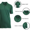 GALAXY BY HARVIC MEN'S POLO PIQUE SHIRT SIZE MEN L HUNTER New