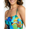 TIME AND TRU WOMEN'S PLUS SIZE ONE PIECE SWIMSUIT SIZE 2X - TEAL MOON New