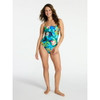 TIME AND TRU WOMEN'S PLUS SIZE ONE PIECE SWIMSUIT SIZE 1X - TEAL MOON New