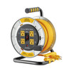 LINK2HOME 50 FT 12/3AWG 13AMP METAL EXTENSION CORD REEL EM-CG-500BY - YELLOW New