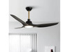 PARROT UNCLE 52 INCH CEILING FAN WITH LIGHT - BLACK