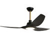 PARROT UNCLE 52 INCH CEILING FAN WITH LIGHT - BLACK