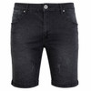 GALAXY BY HARVIC BLU ROCK DEMIN MEN’S JEAN SHORTS - SIZE: MEN 34 - BLACK WASH New