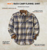 LEGENDARY WHITETAILS LONG SLEEVE BUTTON 100% COTTON FLANNEL LARGE SHALE PLAID New