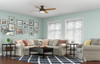 HUNTER 52"" INDOOR CEILING FAN LIGHT REMOTE BRONZE MODERN CEILING FAN - BRONZE