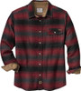 LEGENDARY WHITETAIL MENS LONG SLEEVE 100% COTTON FLANNEL LARGE - RED PLAID New