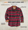 LEGENDARY WHITETAIL MENS LONG SLEEVE 100% COTTON FLANNEL LARGE - RED PLAID New